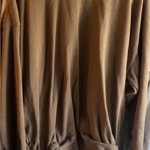 John Galt ONE SIZE brown sweatshirt - fits oversized. Great condition.